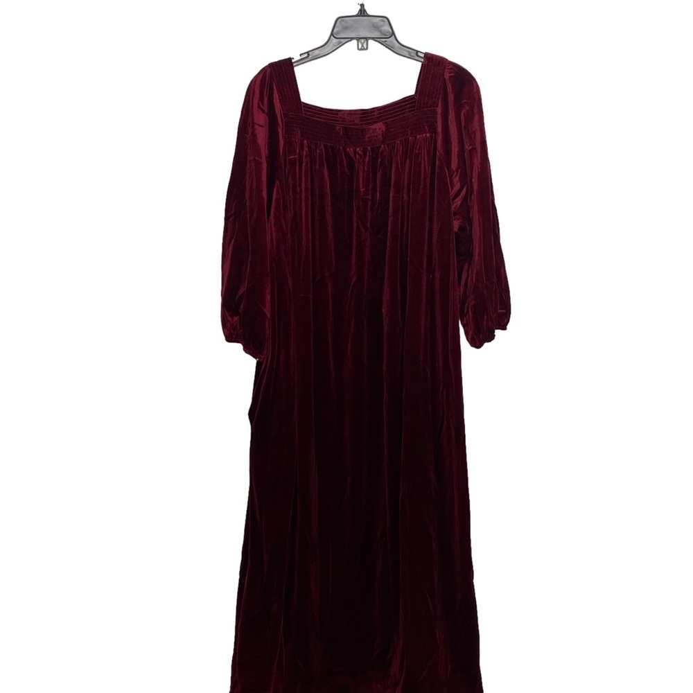 VTG burgundy suede mumu large